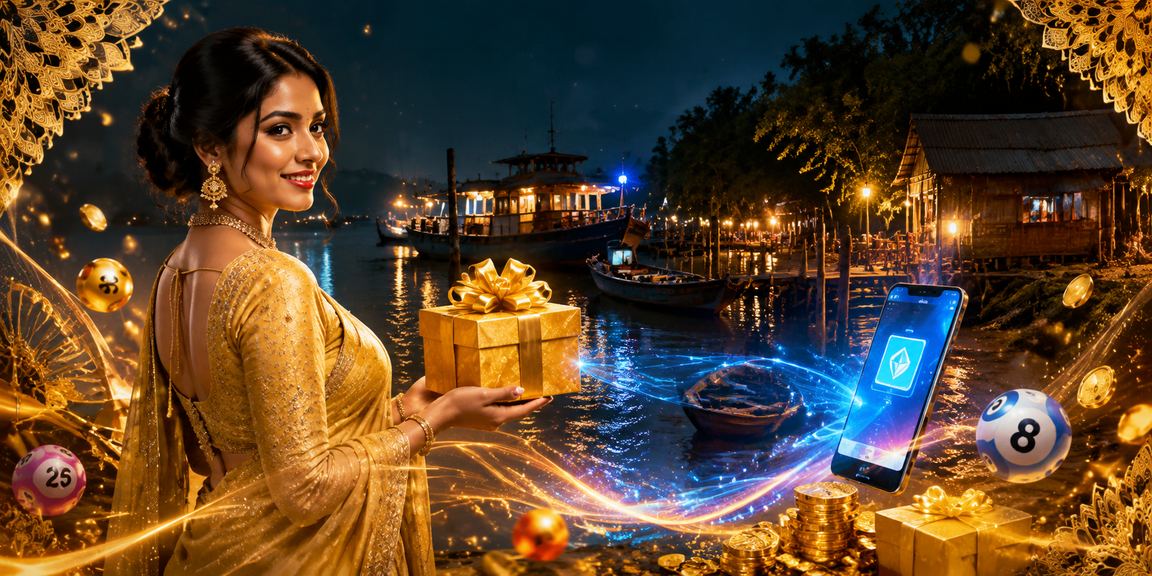 খুলনায় লটারি গেম — শাড়িতে সজ্জিত মডেলের উৎসবমুখর উপস্থাপনা