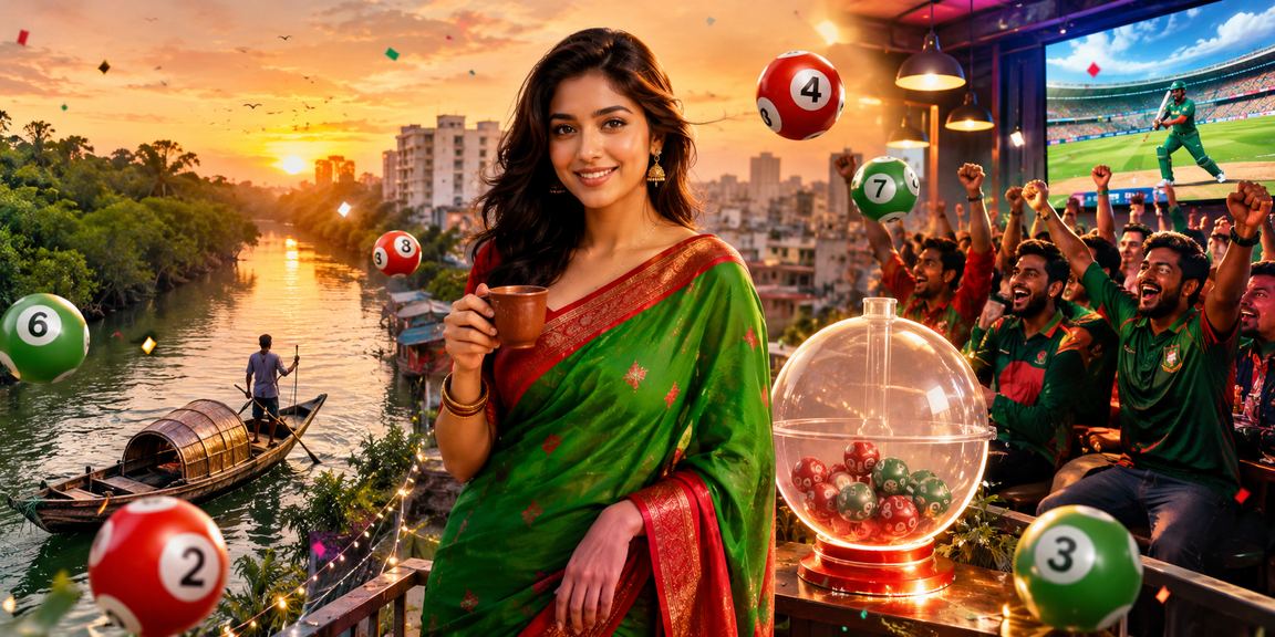 সুন্দরবনের পটভূমিতে ক্রিকেট বেটিং ও বাংলাদেশ থিমের দৃশ্য
